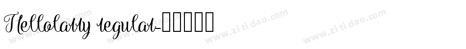 Hellolarry regular字体转换